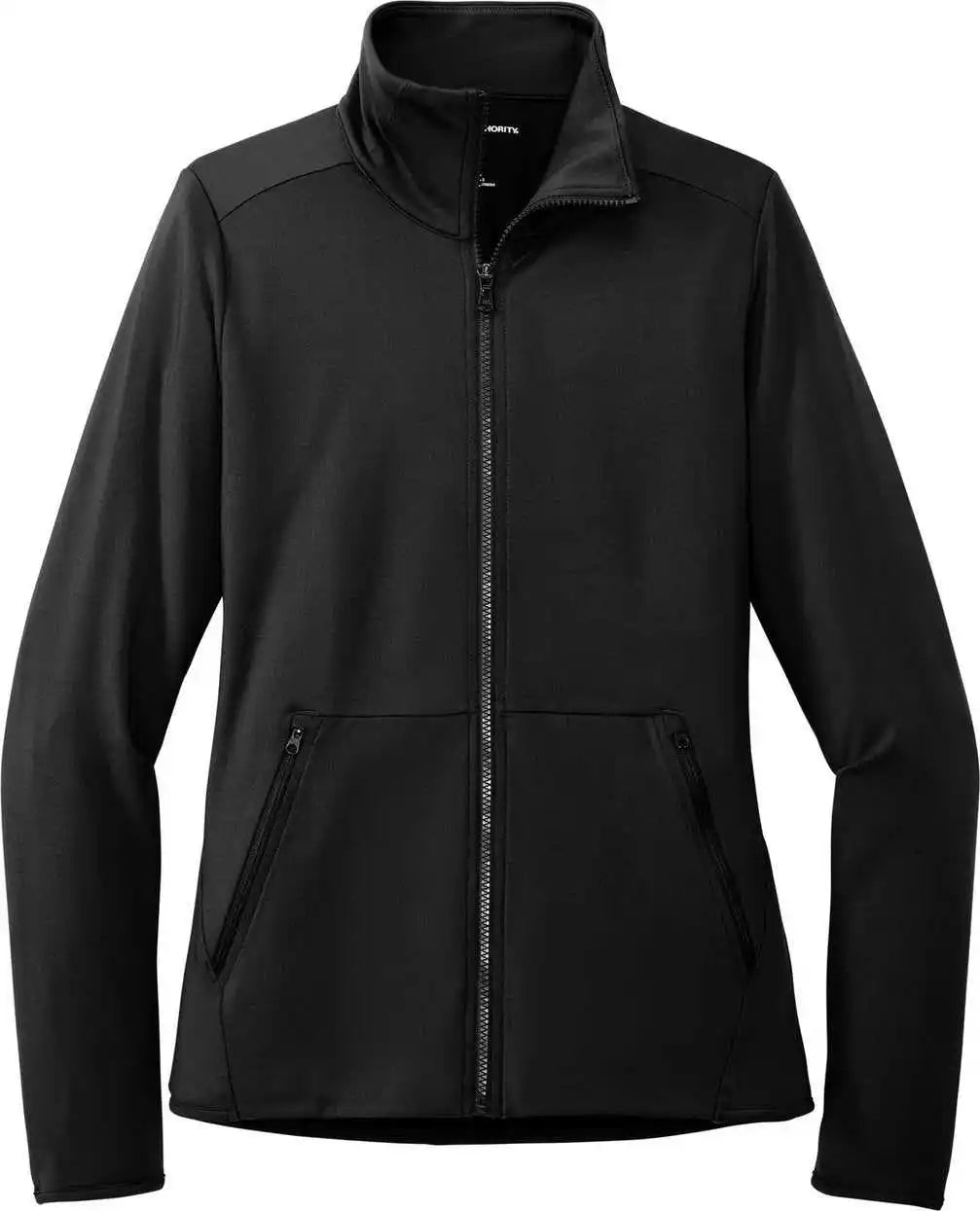 Port Authority Lk595 Ladies Accord Stretch Fleece Full-zip - Black