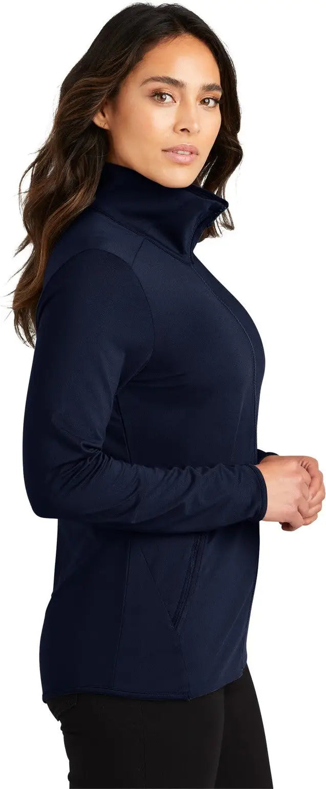 Port Authority Lk595 Women’s Accord Stretch Fleece Full-zip - Navy