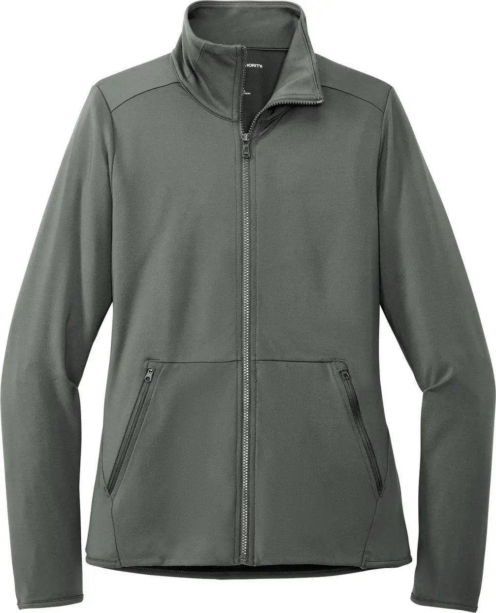Port Authority Lk595 Women’s Accord Stretch Fleece Full-zip - Pewter