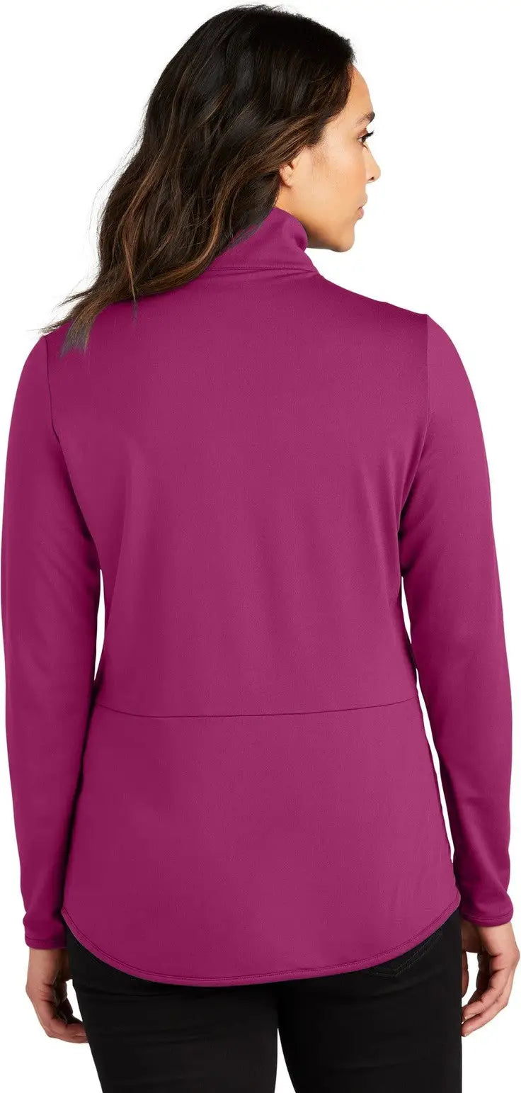 Port Authority Lk595 Women’s Accord Stretch Fleece Full-zip - Wine