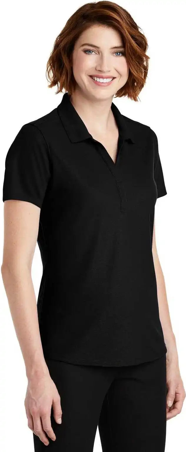 Port Authority Lk600 Ladies Ezperformance Pique Polo Black