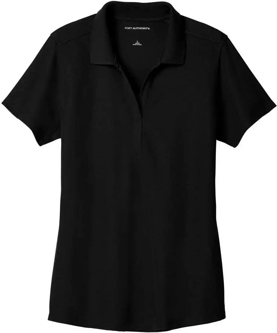 Port Authority Lk600 Ladies Ezperformance Pique Polo Black