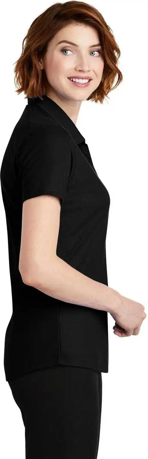 Port Authority Lk600 Ladies Ezperformance Pique Polo Black