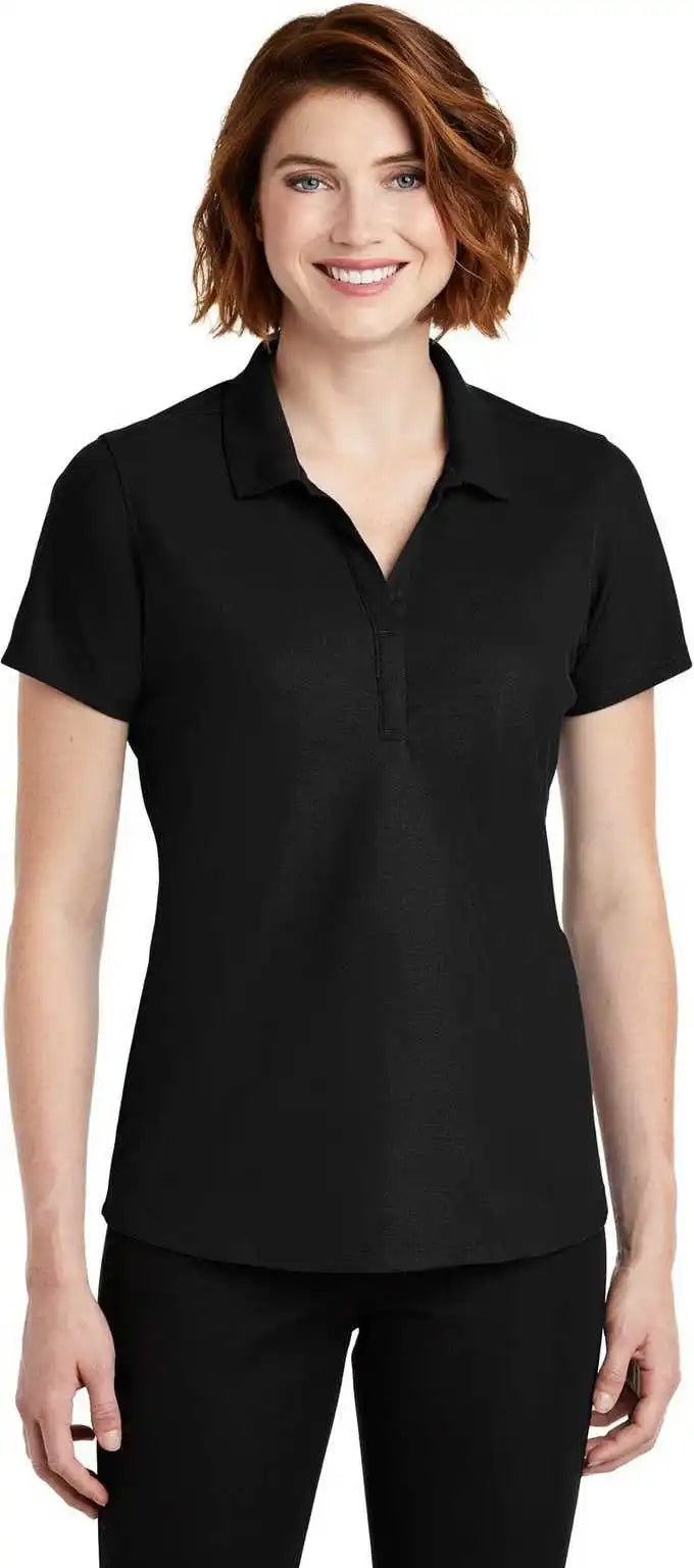 Port Authority Lk600 Ladies Ezperformance Pique Polo - Black