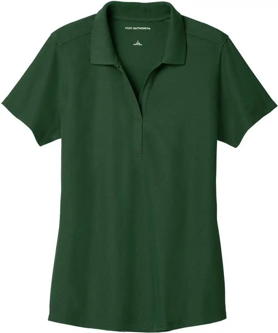 Port Authority Lk600 Ladies Ezperformance Pique Polo - Deep Forest Green