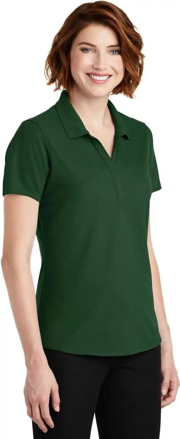 Port Authority Lk600 Ladies Ezperformance Pique Polo - Deep Forest Green