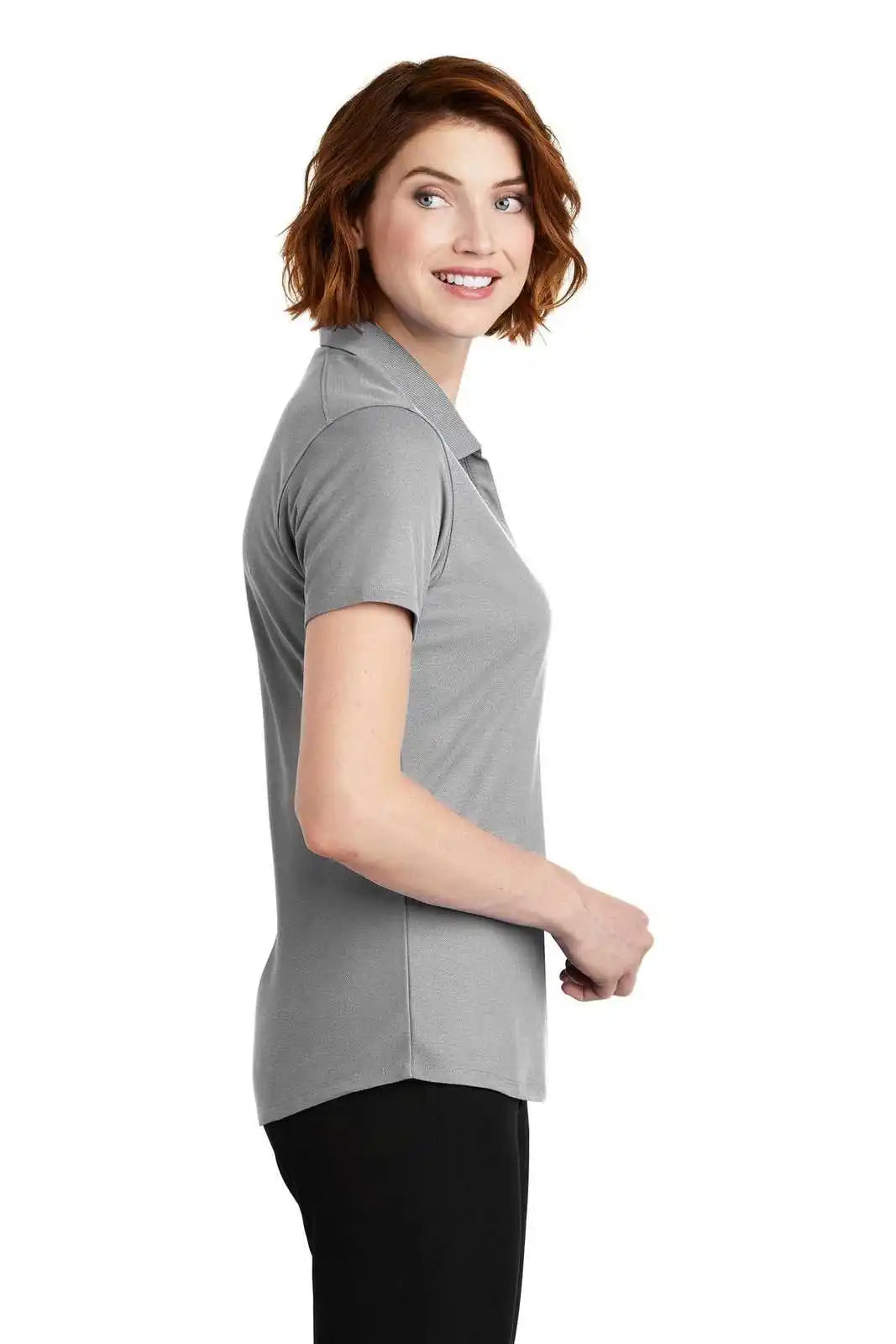 Port Authority Lk600 Ladies Ezperformance Pique Polo - Gusty Gray