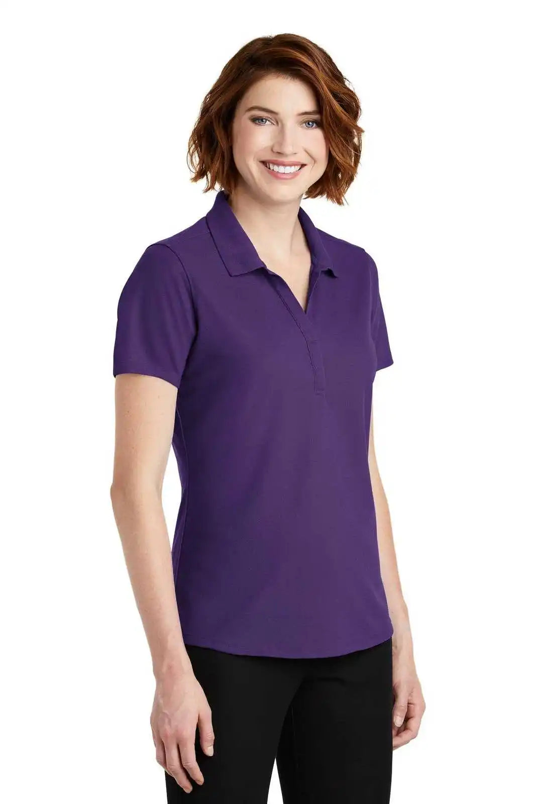 Port Authority Lk600 Ladies Ezperformance Pique Polo Majestic Purple