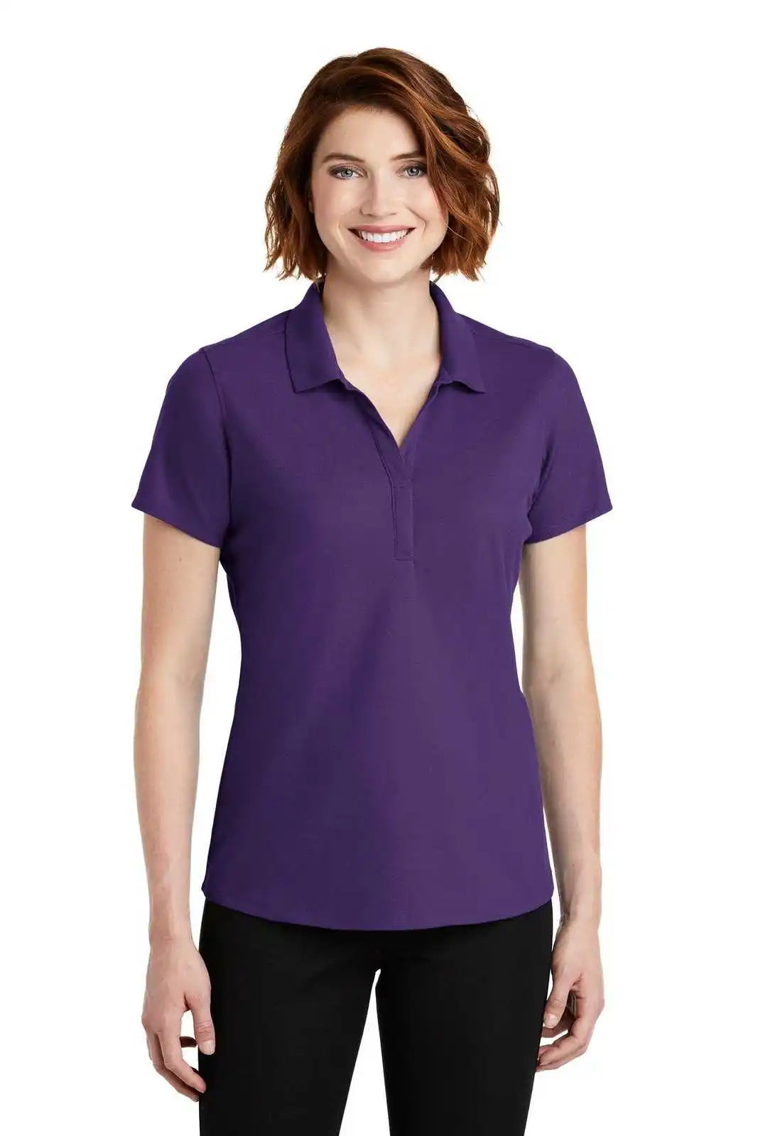 Port Authority Lk600 Ladies Ezperformance Pique Polo Majestic Purple