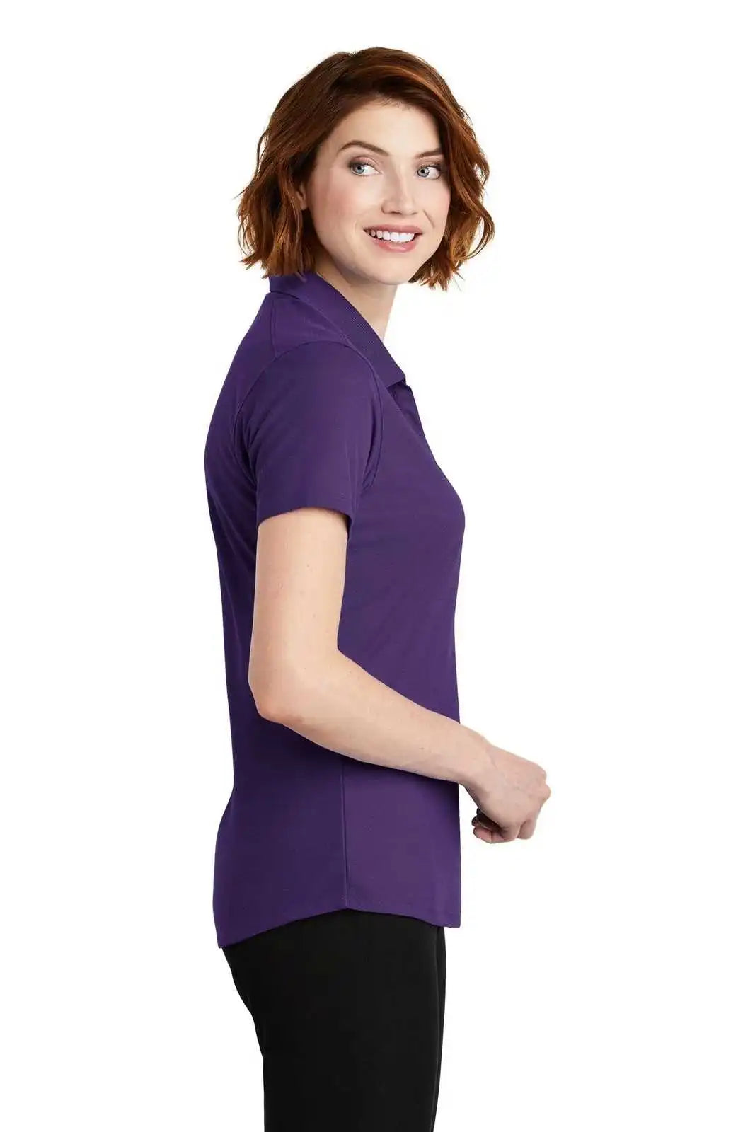 Port Authority Lk600 Ladies Ezperformance Pique Polo Majestic Purple