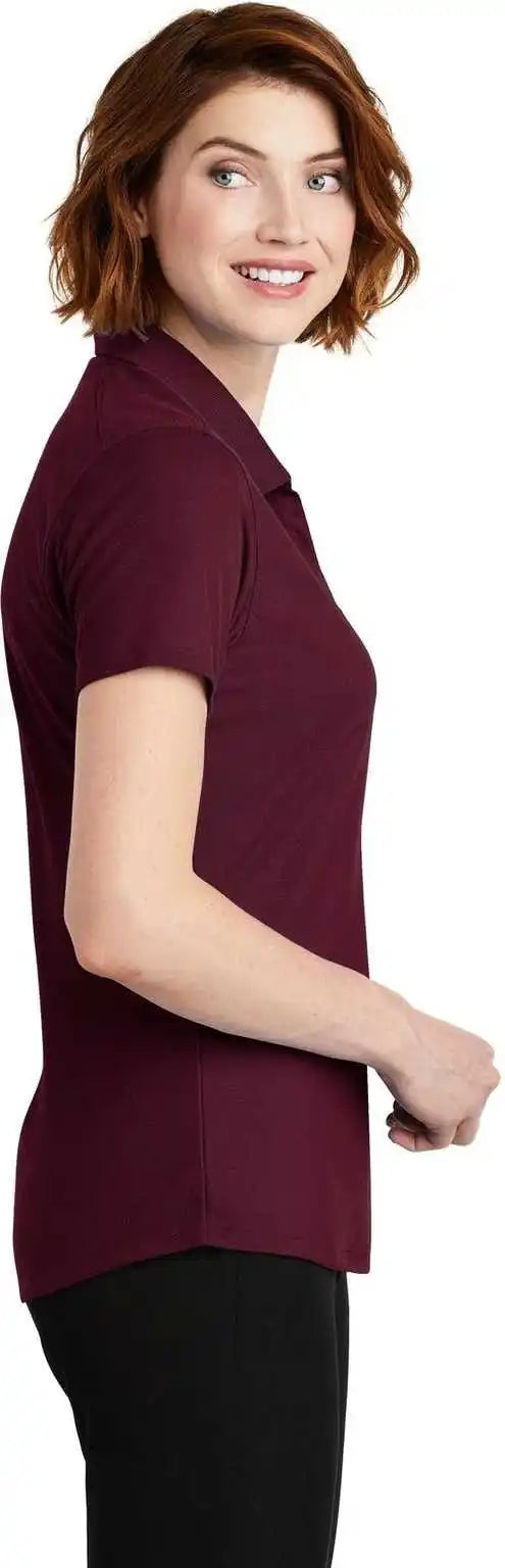 Port Authority Lk600 Ladies Ezperformance Pique Polo Maroon