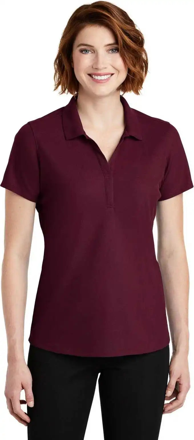 Port Authority Lk600 Ladies Ezperformance Pique Polo Maroon