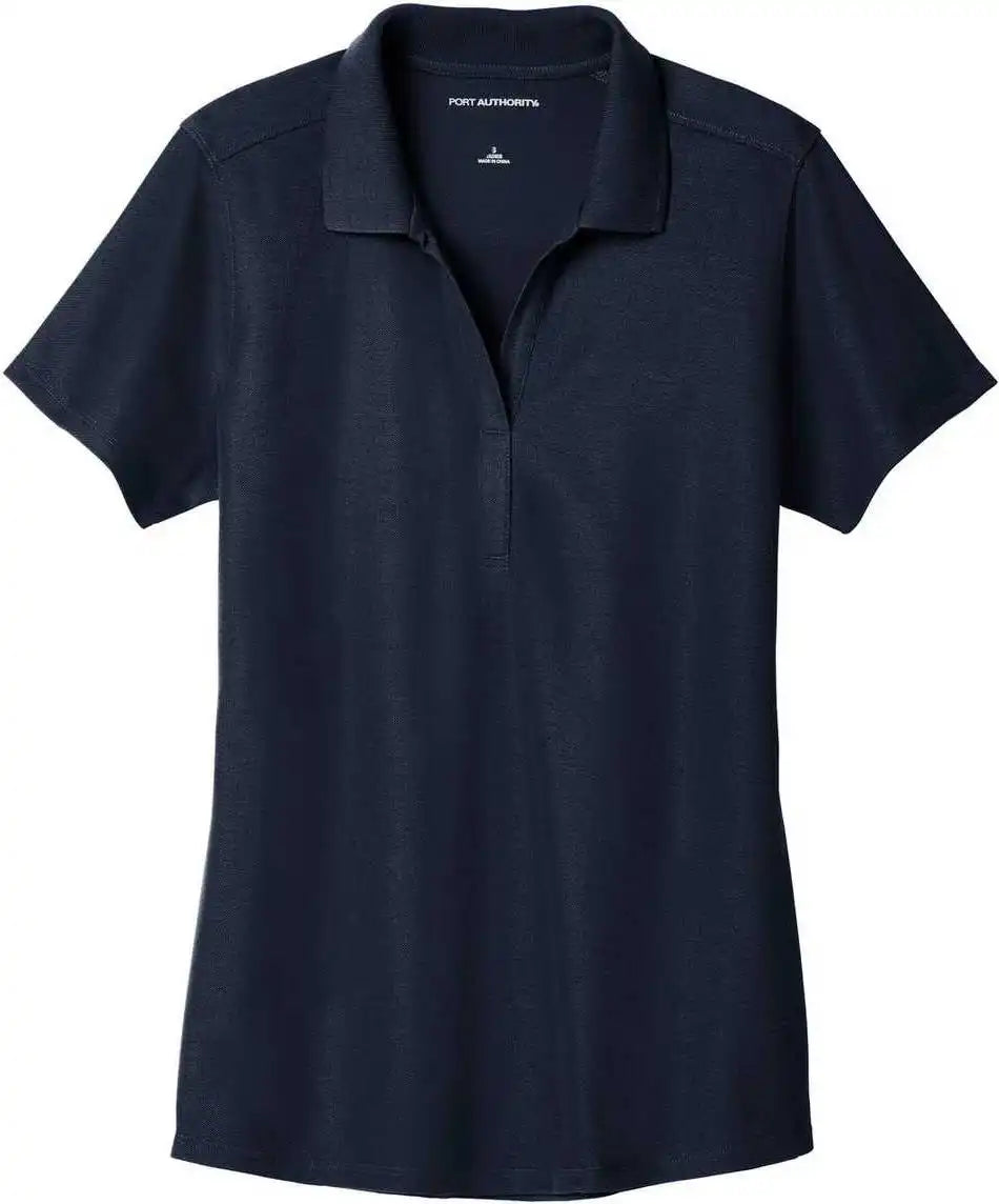 Port Authority Lk600 Ladies Ezperformance Pique Polo - Navy