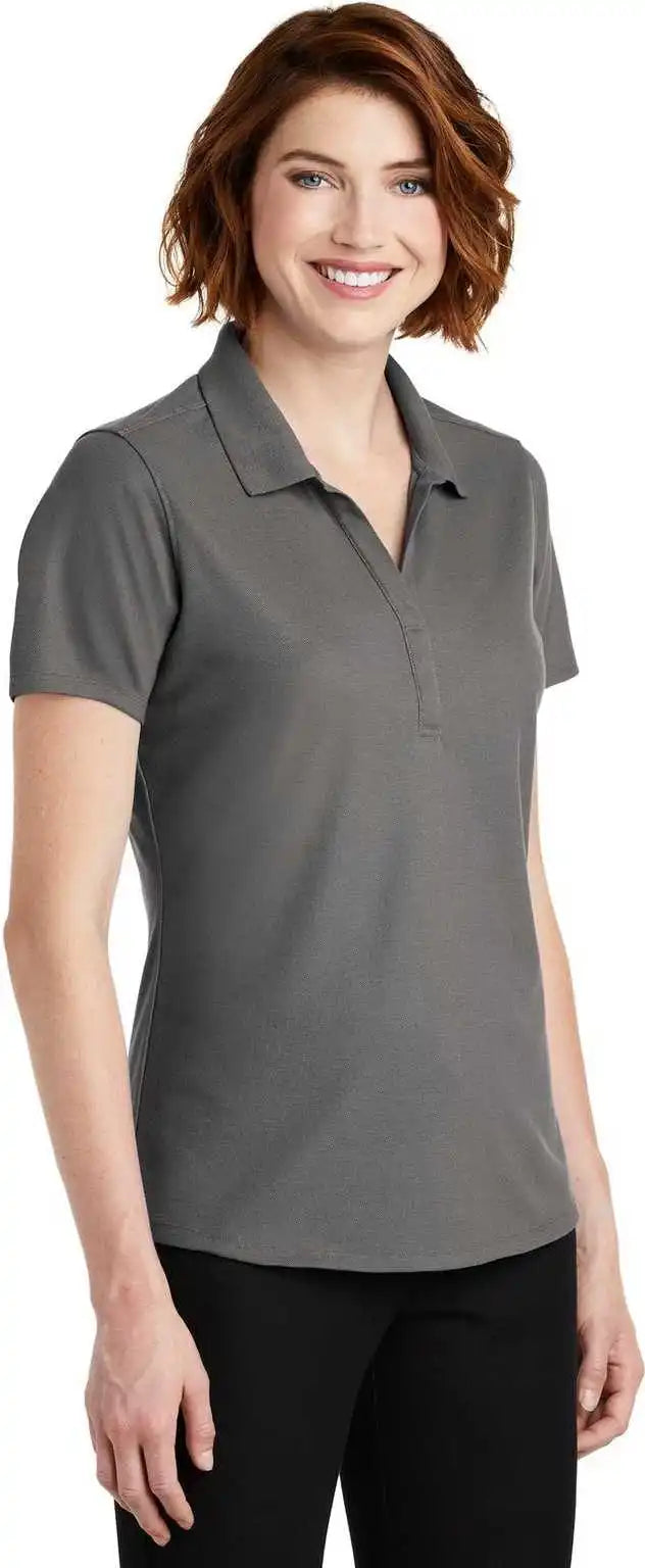 Port Authority Lk600 Ladies Ezperformance Pique Polo Sterling Gray