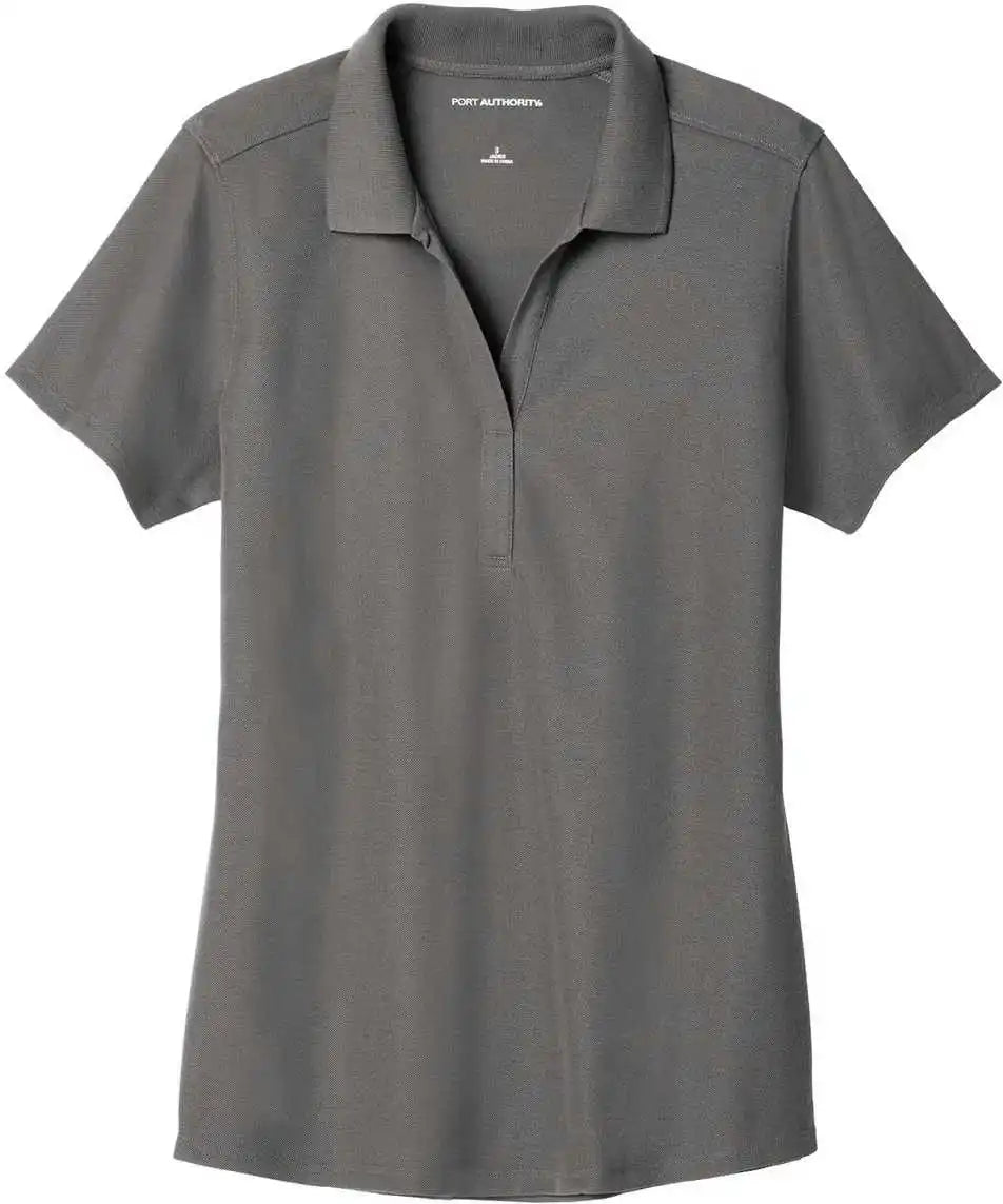 Port Authority Lk600 Ladies Ezperformance Pique Polo Sterling Gray