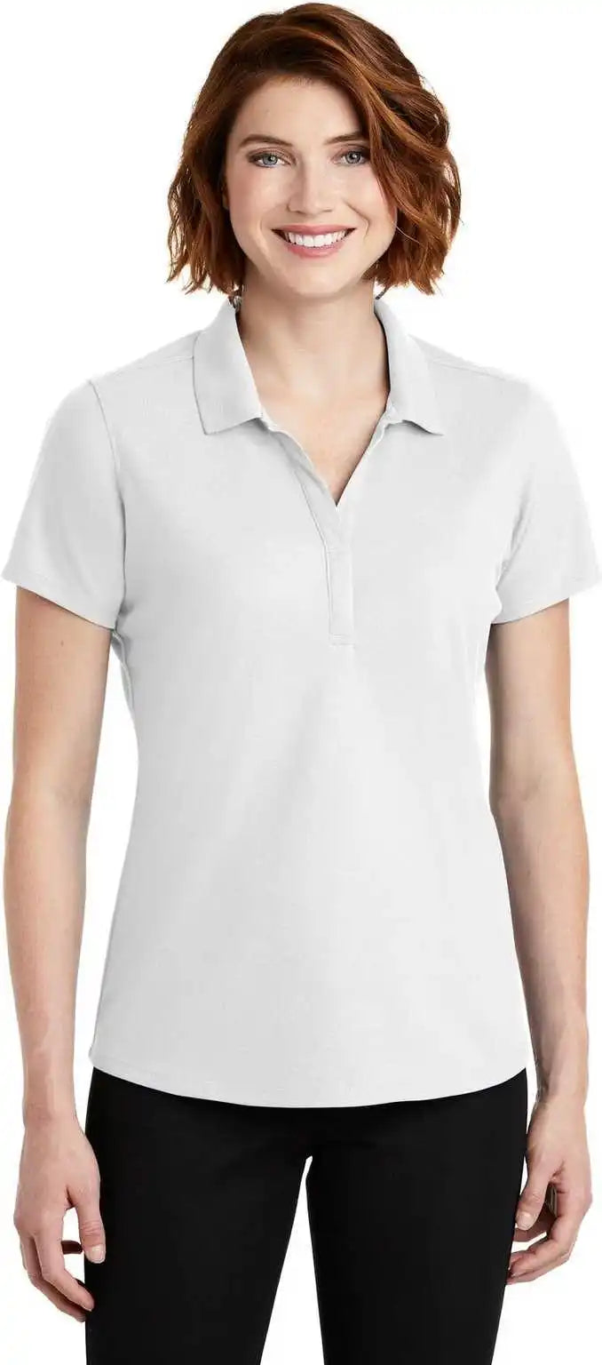 Port Authority Lk600 Ladies Ezperformance Pique Polo White