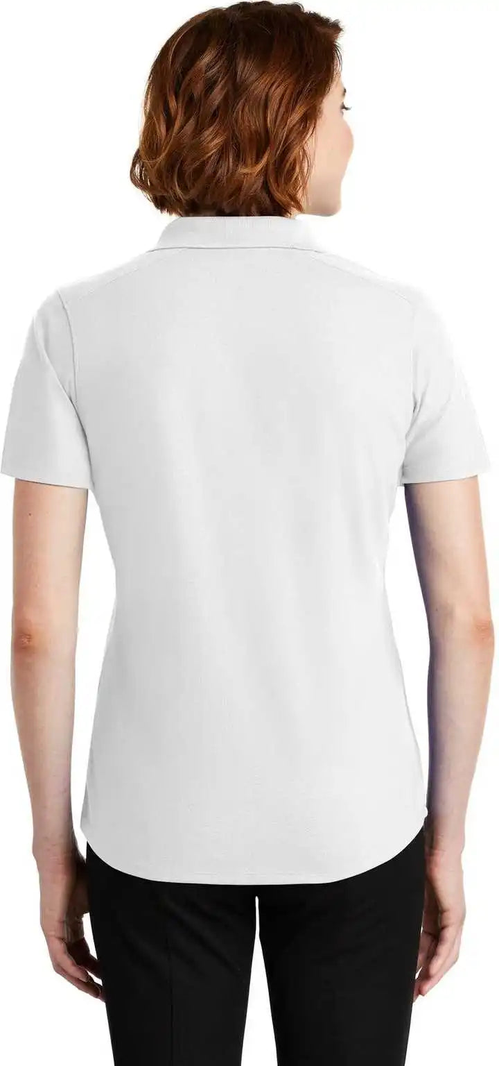 Port Authority Lk600 Ladies Ezperformance Pique Polo White