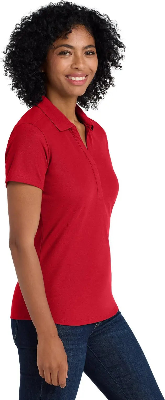 Port Authority Lk600 Women’s Ezperformance Pique Polo - Apple Red