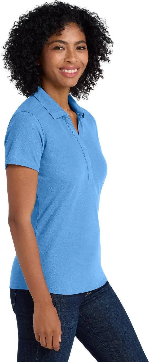 Port Authority Lk600 Women’s Ezperformance Pique Polo - Carolina Blue