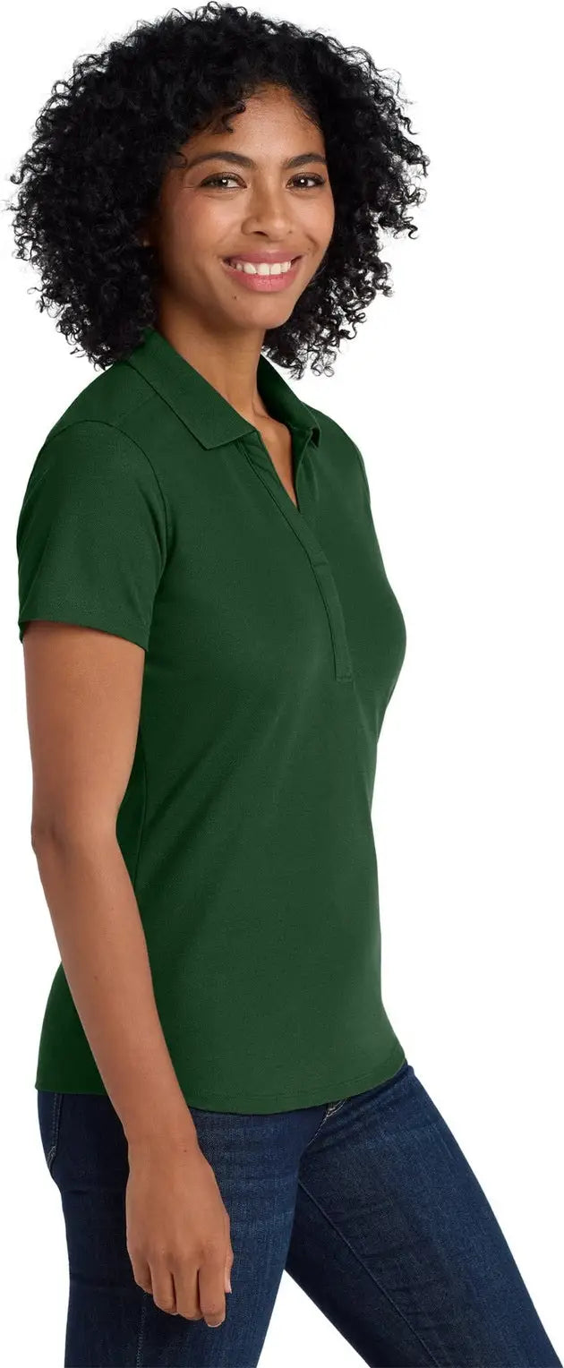 Port Authority Lk600 Women’s Ezperformance Pique Polo - Deep Forest Green