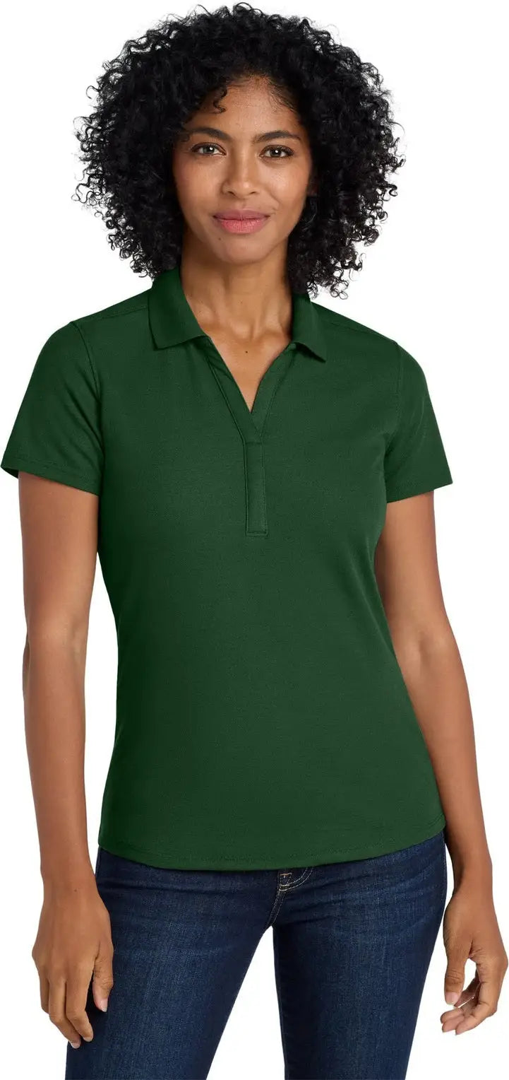 Port Authority Lk600 Women’s Ezperformance Pique Polo - Deep Forest Green - Ladies Xs