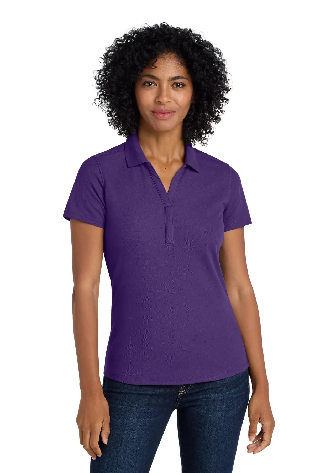Port Authority Lk600 Women’s Ezperformance Pique Polo - Majestic Purple - Ladies Xs