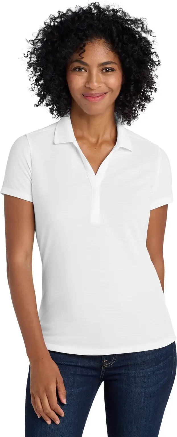 Port Authority Lk600 Women’s Ezperformance Pique Polo - White - Ladies Xs