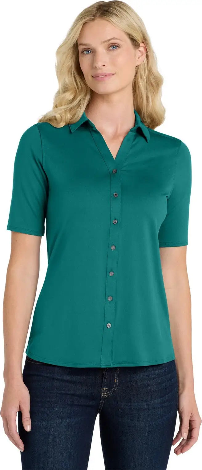 Port Authority Lk682 Women’s City Stretch Top - Dark Teal