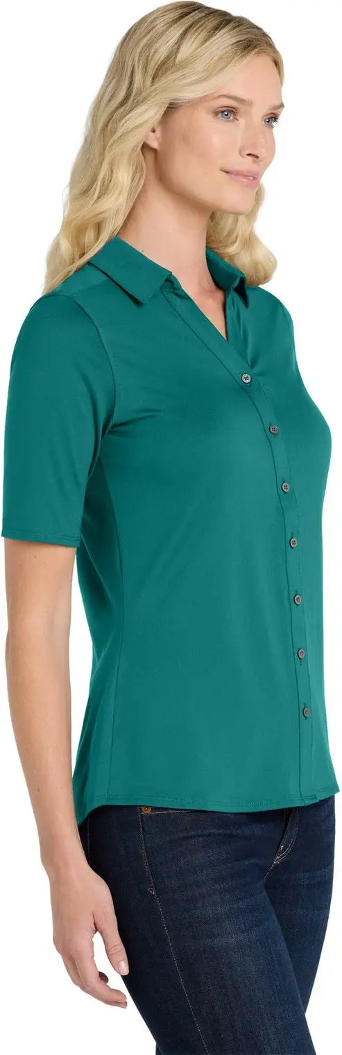Port Authority Lk682 Women’s City Stretch Top - Dark Teal