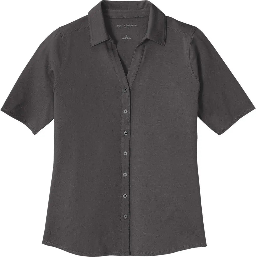 Port Authority Lk682 Women’s City Stretch Top - Graphite