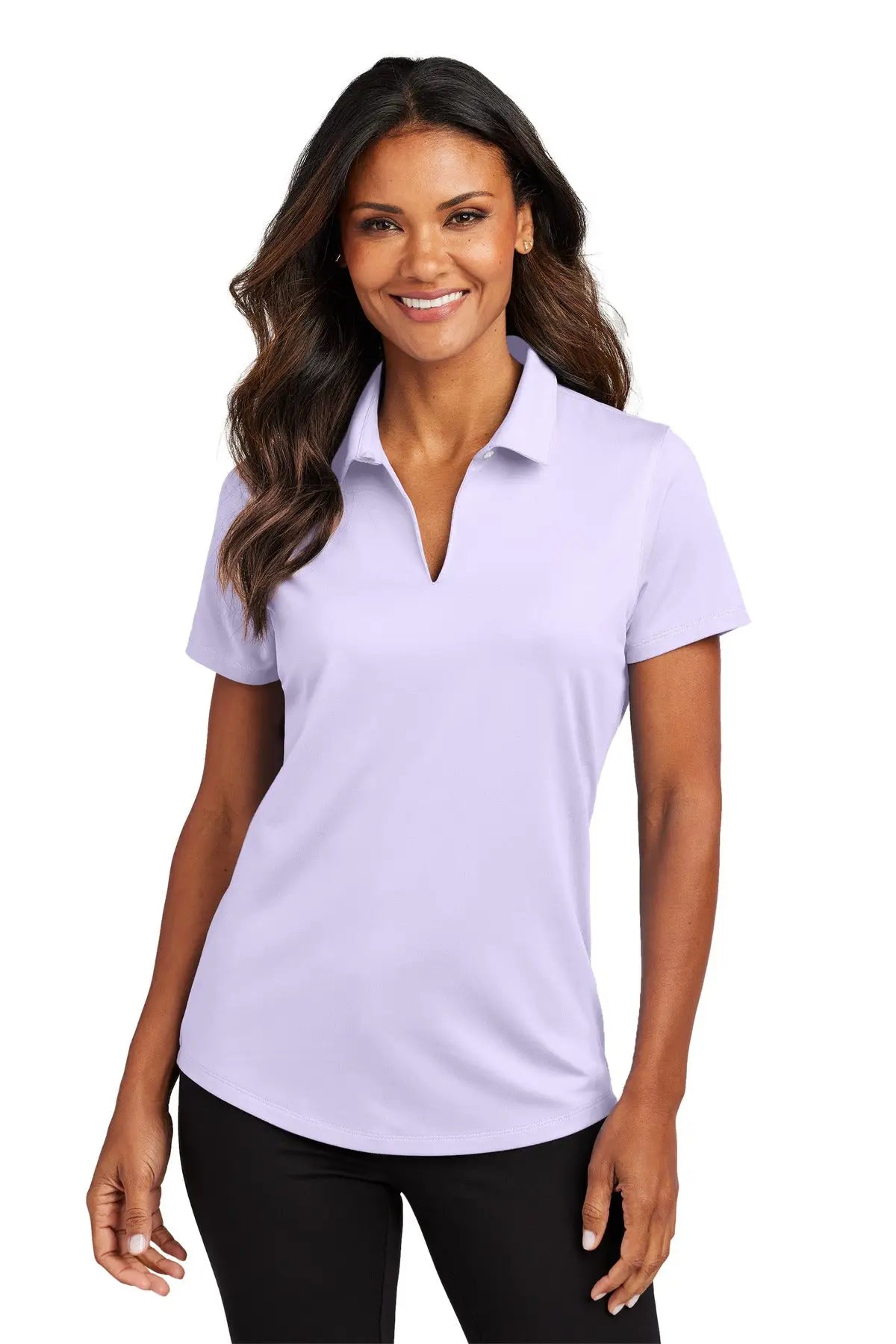 Port Authority Lk683 Women’s City Stretch Polo - Bright Lavender
