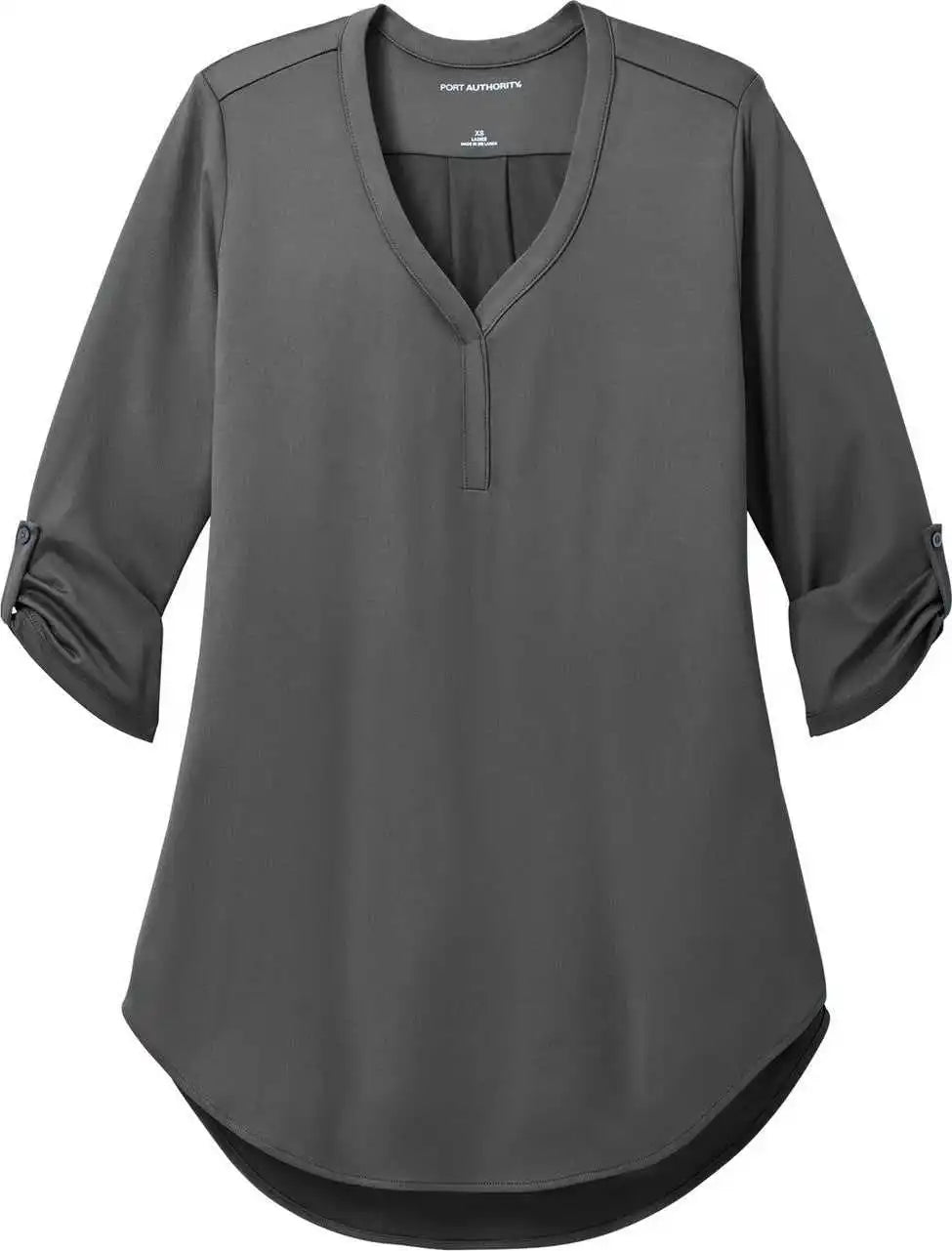Port Authority Lk6840 Women’s City Stretch 3/4-sleeve Tunic - Graphite