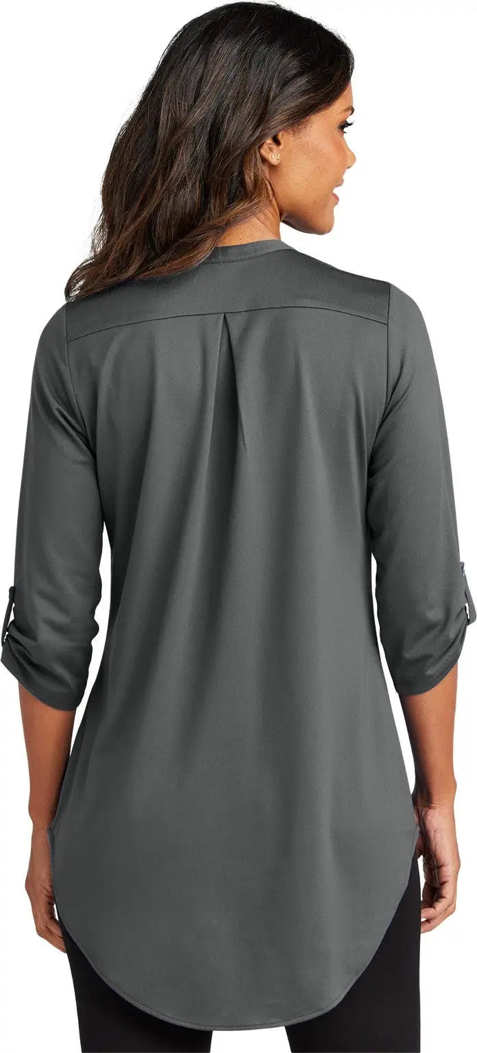 Port Authority Lk6840 Women’s City Stretch 3/4-sleeve Tunic - Graphite