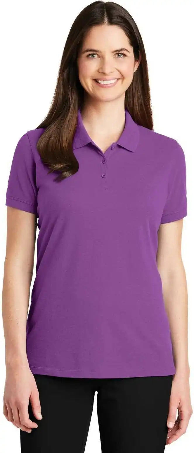 Port Authority Lk8000 Ladies Ezcotton Polo Bright Violet