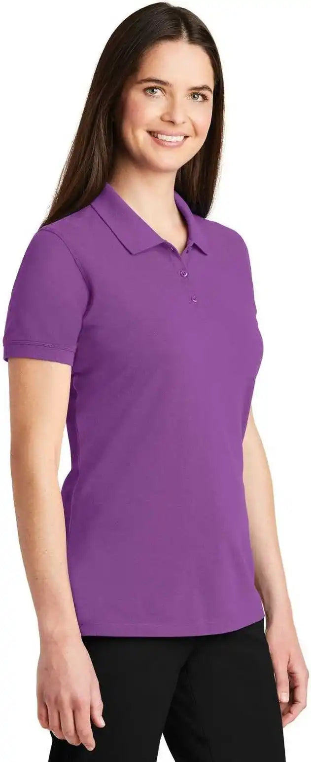 Port Authority Lk8000 Ladies Ezcotton Polo Bright Violet