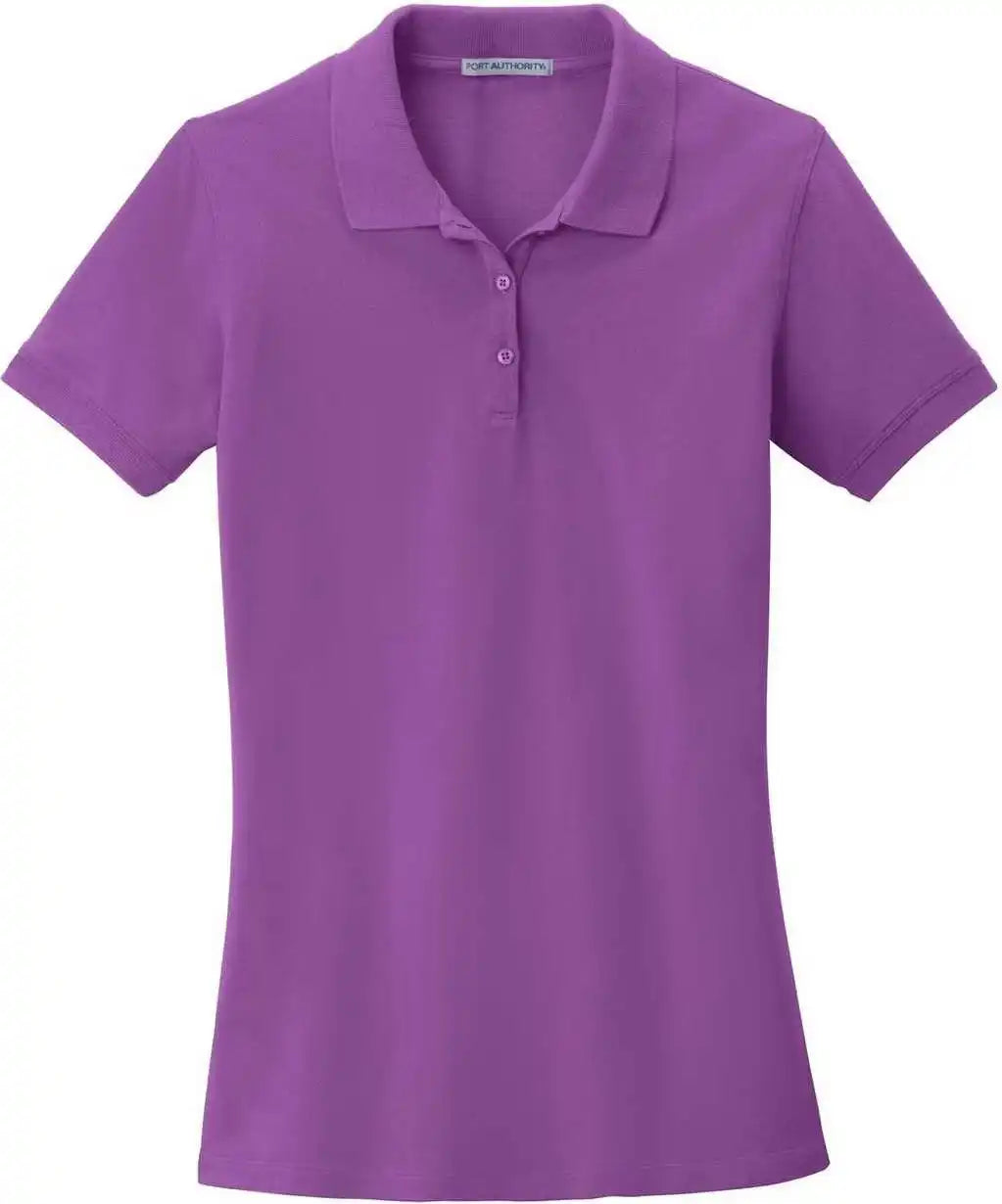 Port Authority Lk8000 Ladies Ezcotton Polo Bright Violet