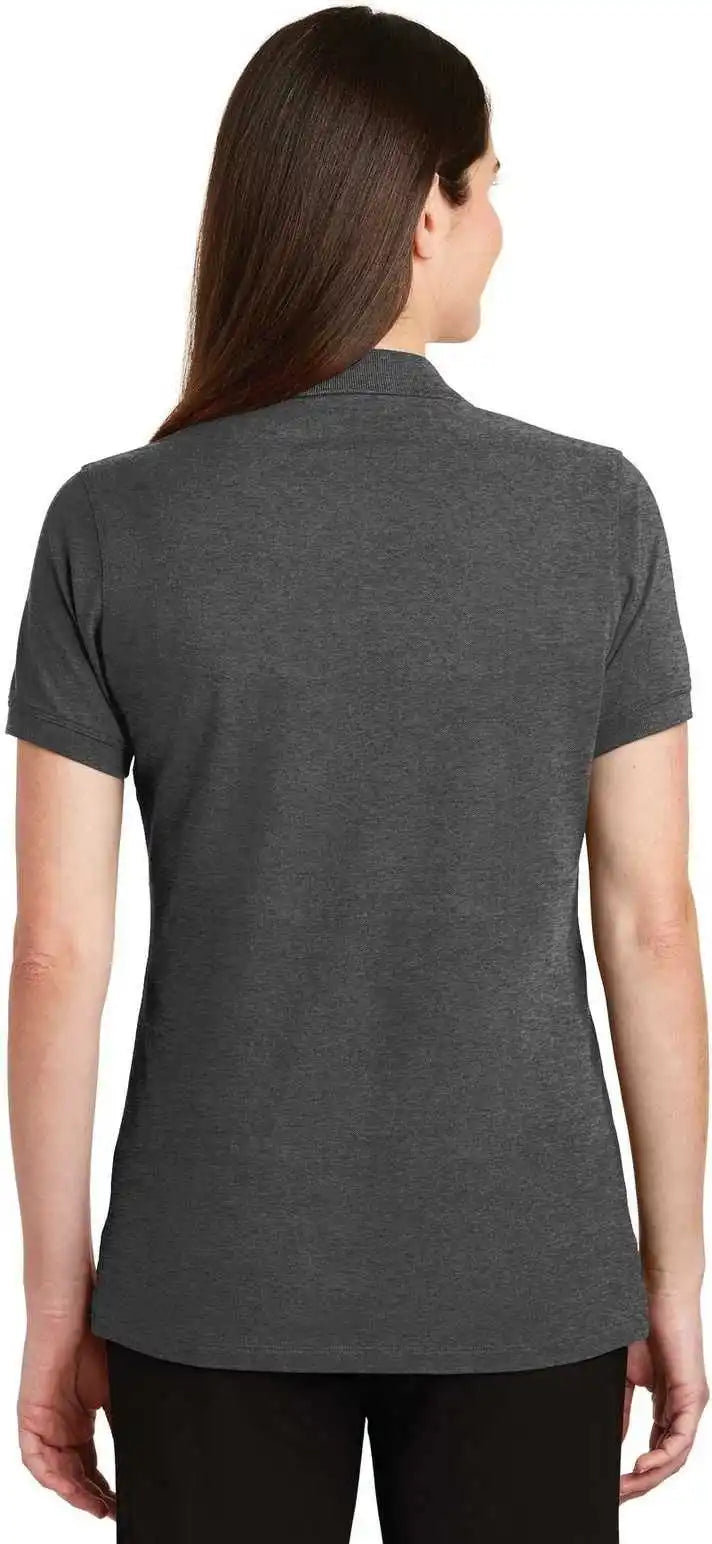 Port Authority Lk8000 Ladies Ezcotton Polo - Charcoal Heather