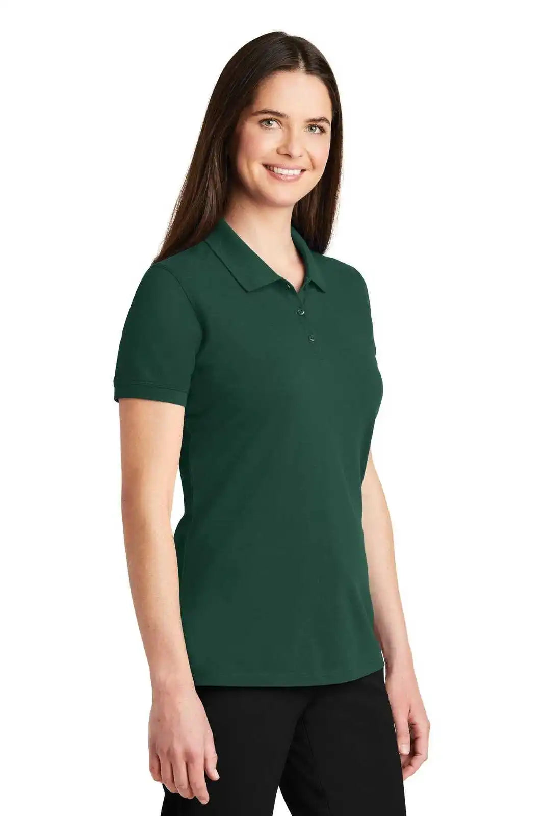 Port Authority Lk8000 Ladies Ezcotton Polo - Green Glen