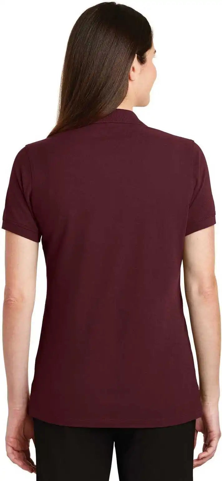 Port Authority Lk8000 Ladies Ezcotton Polo - Maroon