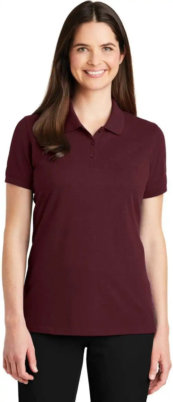 Port Authority Lk8000 Ladies Ezcotton Polo - Maroon