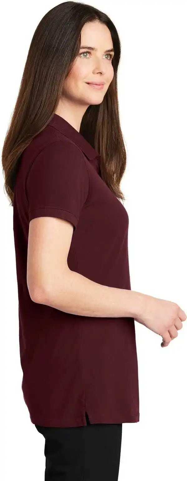 Port Authority Lk8000 Ladies Ezcotton Polo - Maroon