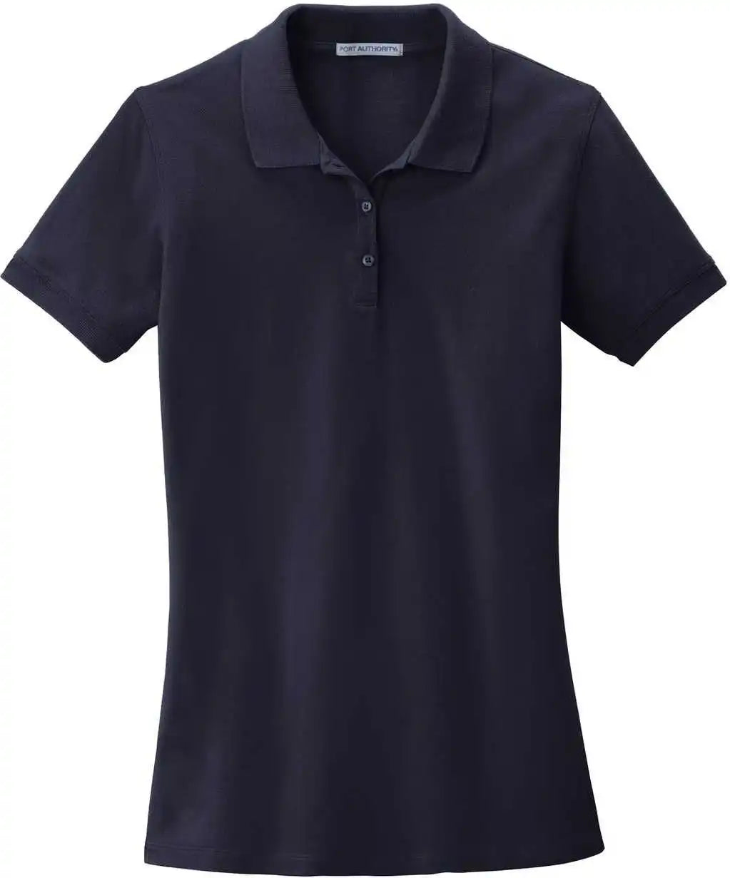 Port Authority Lk8000 Ladies Ezcotton Polo Navy