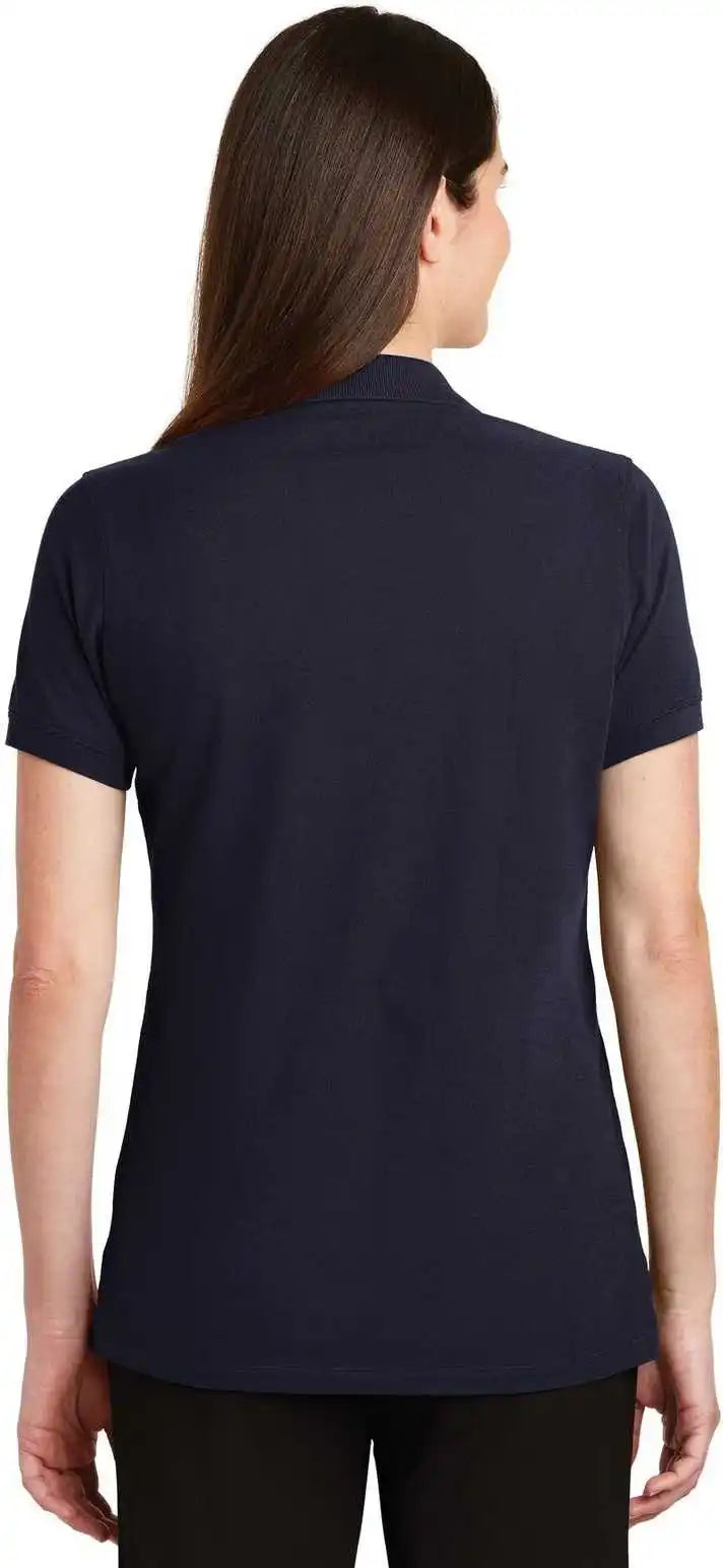 Port Authority Lk8000 Ladies Ezcotton Polo Navy