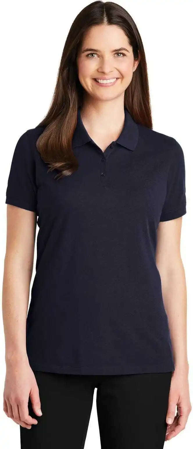 Port Authority Lk8000 Ladies Ezcotton Polo Navy