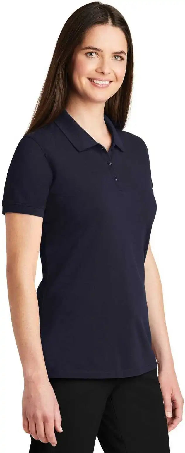 Port Authority Lk8000 Ladies Ezcotton Polo Navy