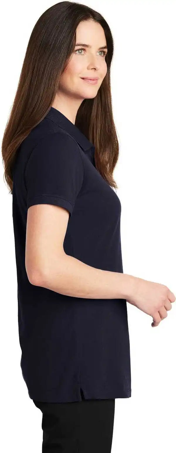 Port Authority Lk8000 Ladies Ezcotton Polo Navy