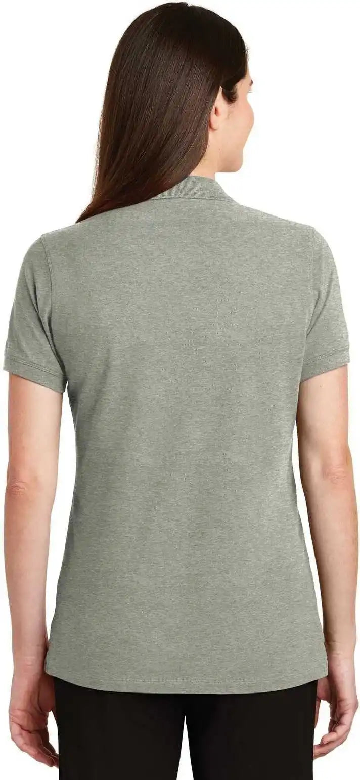 Port Authority Lk8000 Ladies Ezcotton Polo - Oxford Heather