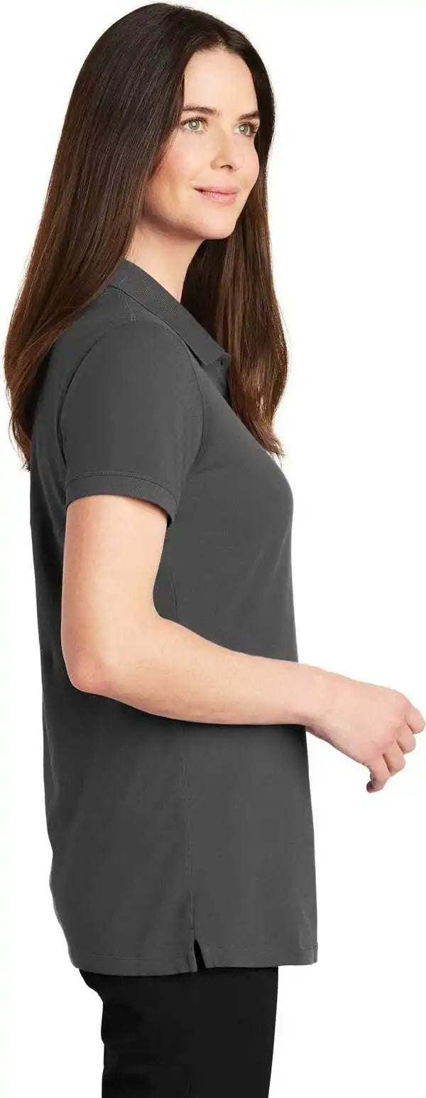 Port Authority Lk8000 Ladies Ezcotton Polo Sterling Gray