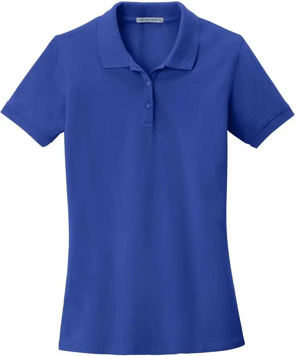 Port Authority Lk8000 Ladies Ezcotton Polo True Royal