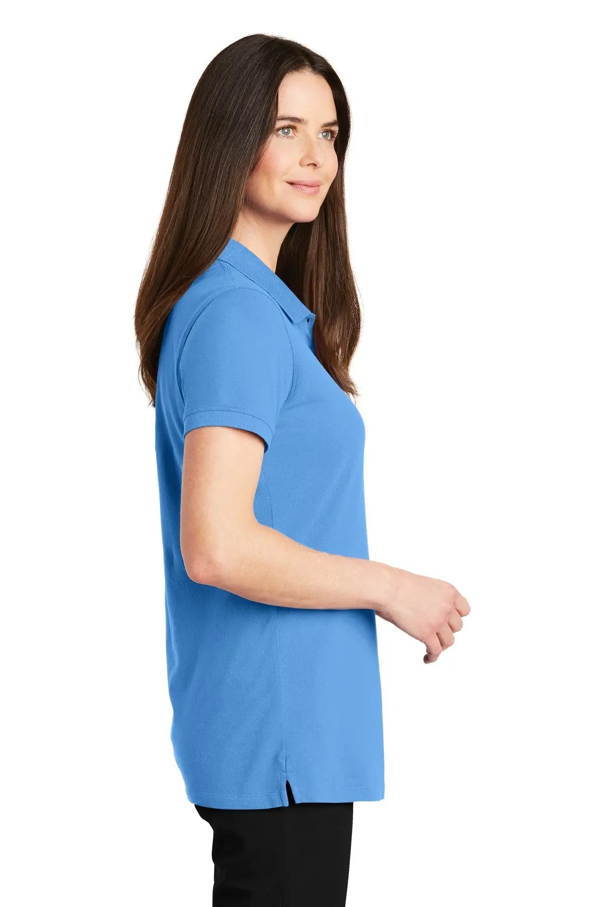 Port Authority Lk8000 Women’s Ezcotton Polo - Azure Blue